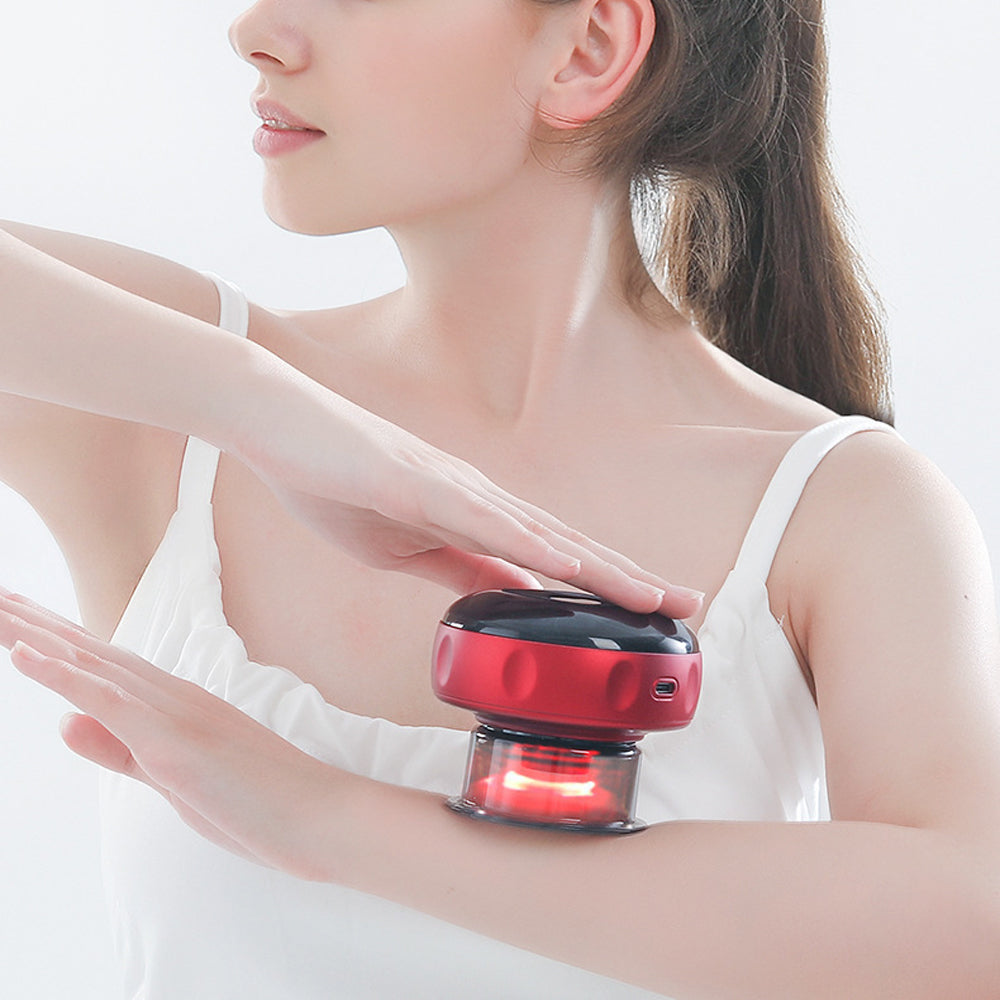 Electric Cupping Therapy Smart Red Light Heating Scraping Massager