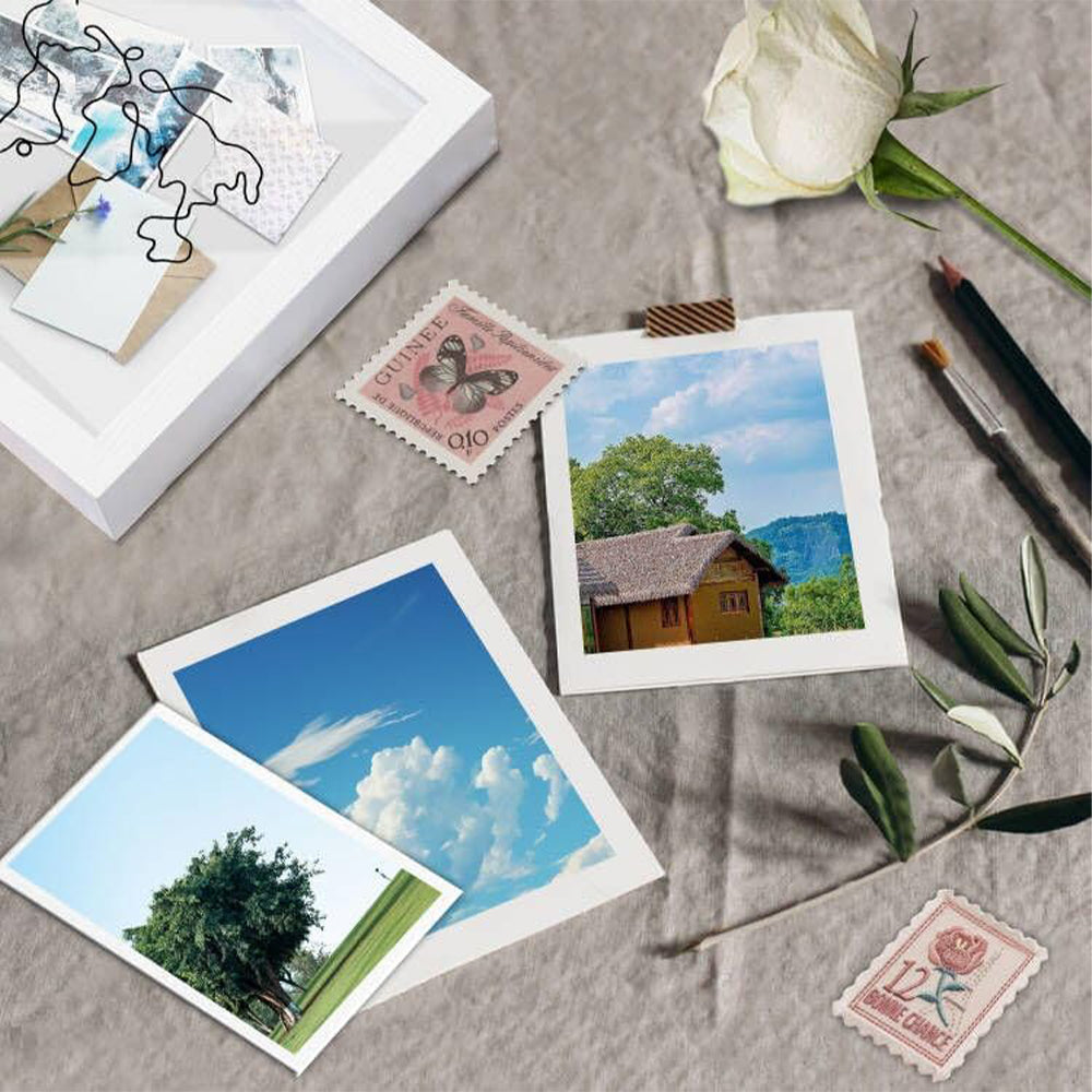 Adventure Archive Box Wood Frame Travel Tickets Keepsakes Storage Frame
