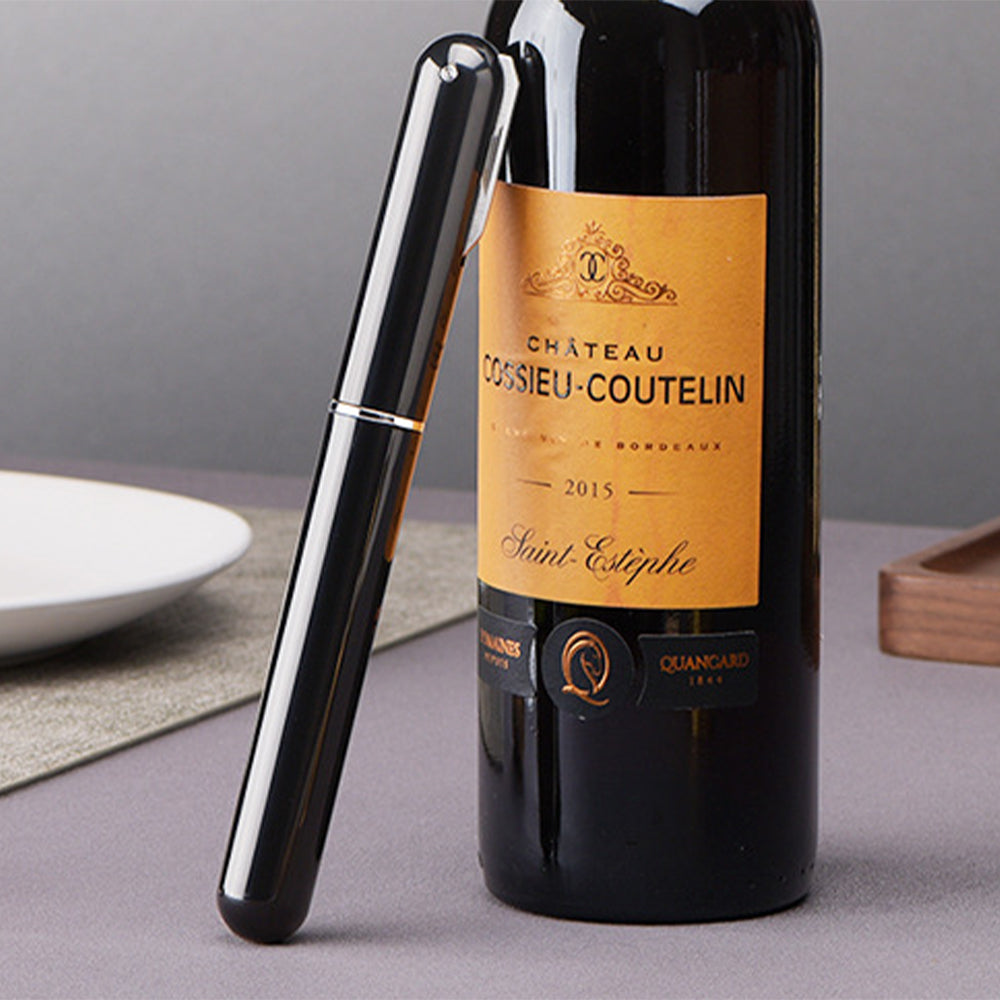 Portable Stainless Steel Wine Bottle Opener With Foil Cutter