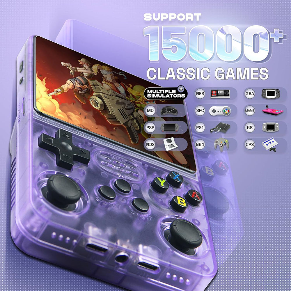 3.5-inch 64GB Retro Handheld Video Game Console - USB Rechargeable