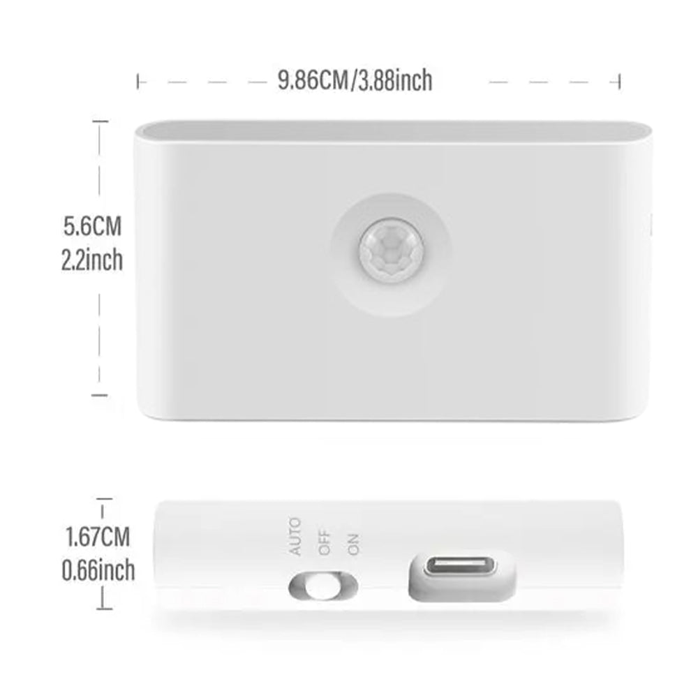 Motion Sensor LED Nightlight for Home, Bedroom and Stair - USB Rechargeable