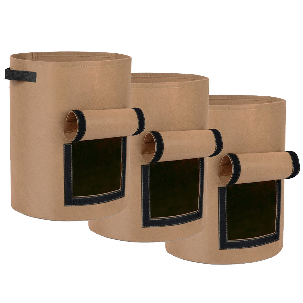 10 Gallon Potato Grow Container with Side Window - Available in 2 Quantity and 3 Colors
