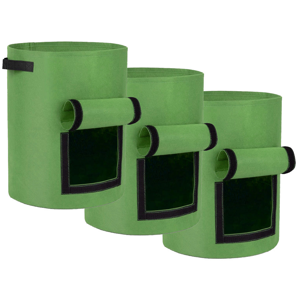 10 Gallon Potato Grow Container with Side Window - Available in 2 Quantity and 3 Colors