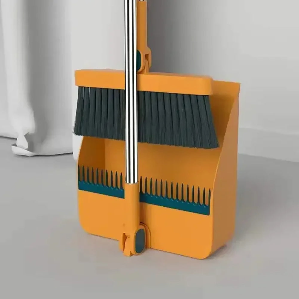 Convenient Magic Folding Broom and Dustpan Set for Easy Household Cleaning