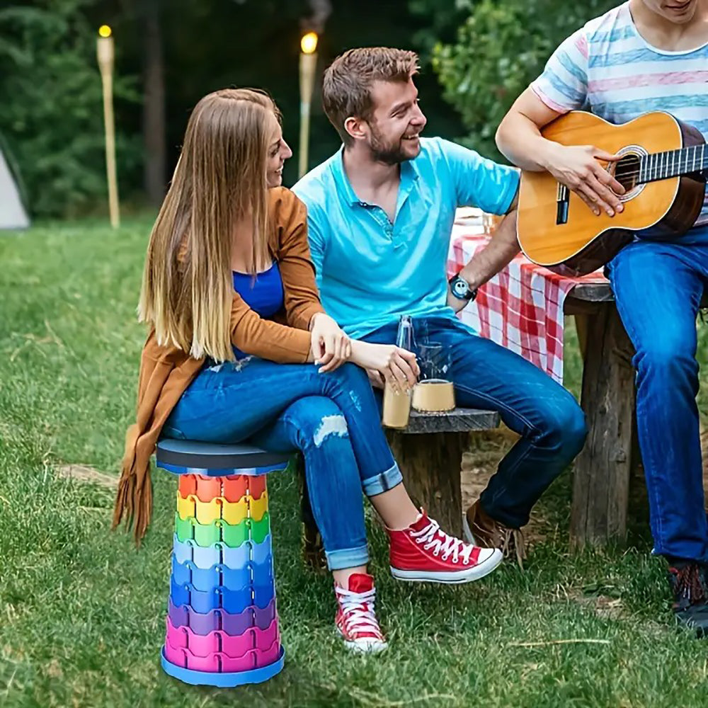 Portable Folding Telescopic Stool for Camping Fishing and Hiking