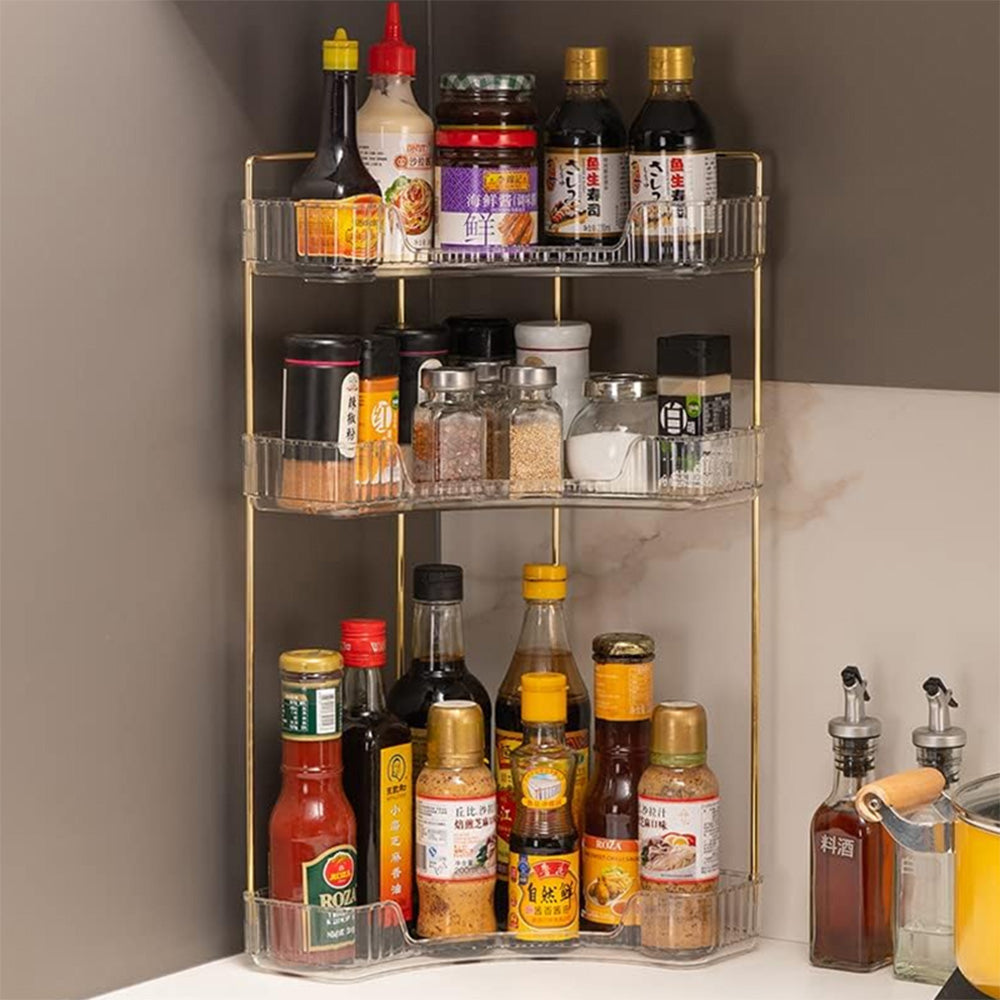 STORFEX 3-Tier Corner Bathroom Counter Organizer