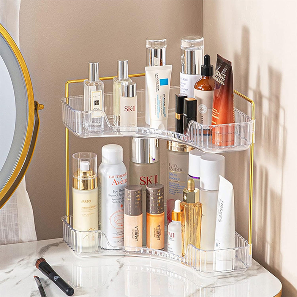 STORFEX 2-Tier Corner Bathroom Counter Organizer
