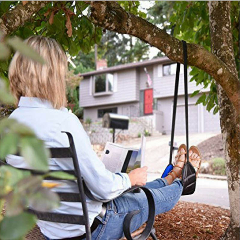 Office Hanging Adjustable Simple Leg Hammock Travel Rest Foot Pad