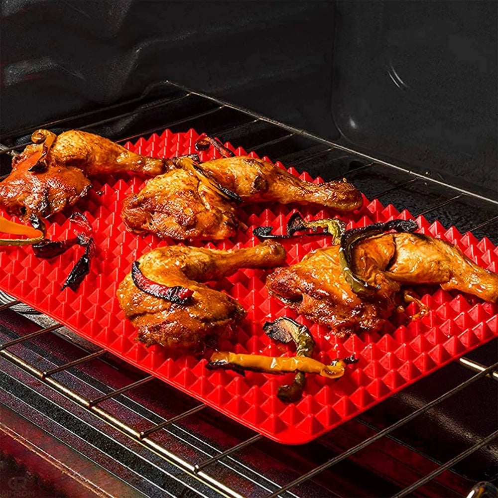 Non-Stick Silicone Baking Mat Cooking Pan For Oven Grilling BBQ