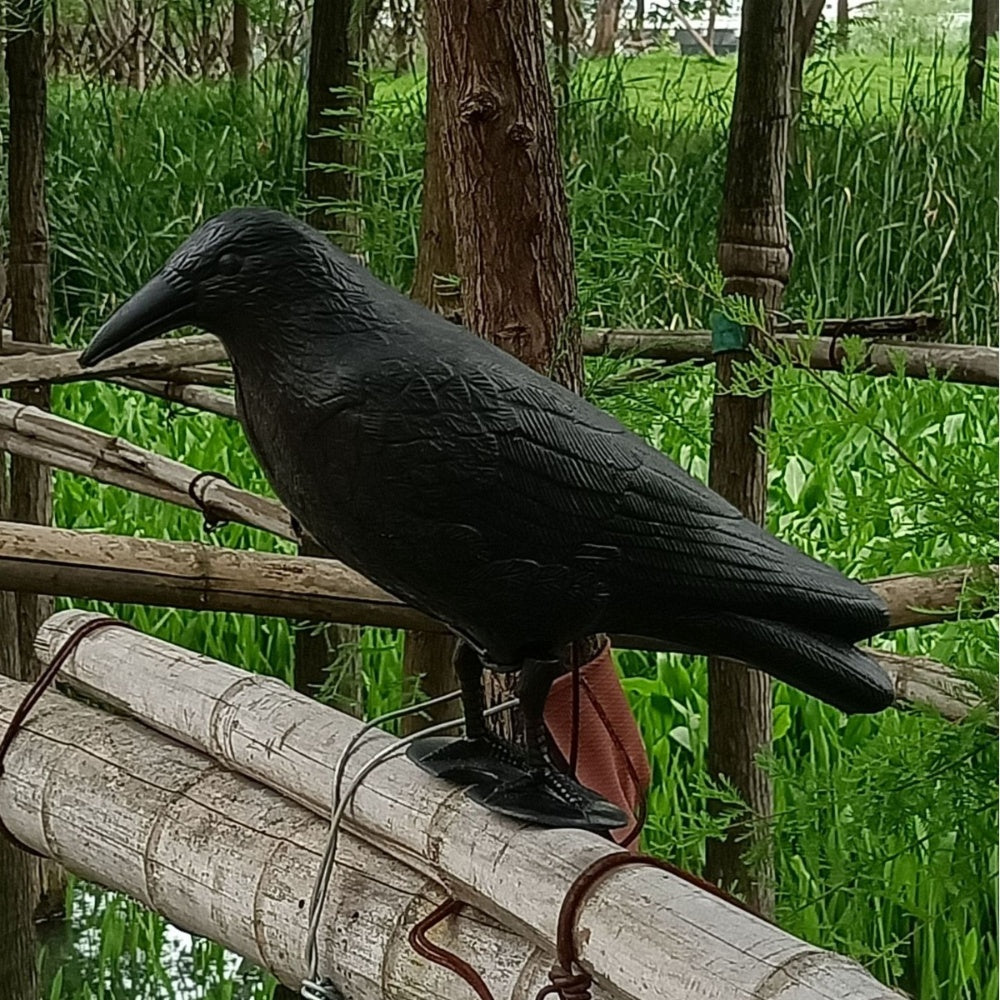 Simulation Black Crow Raven Pigeon Repellent