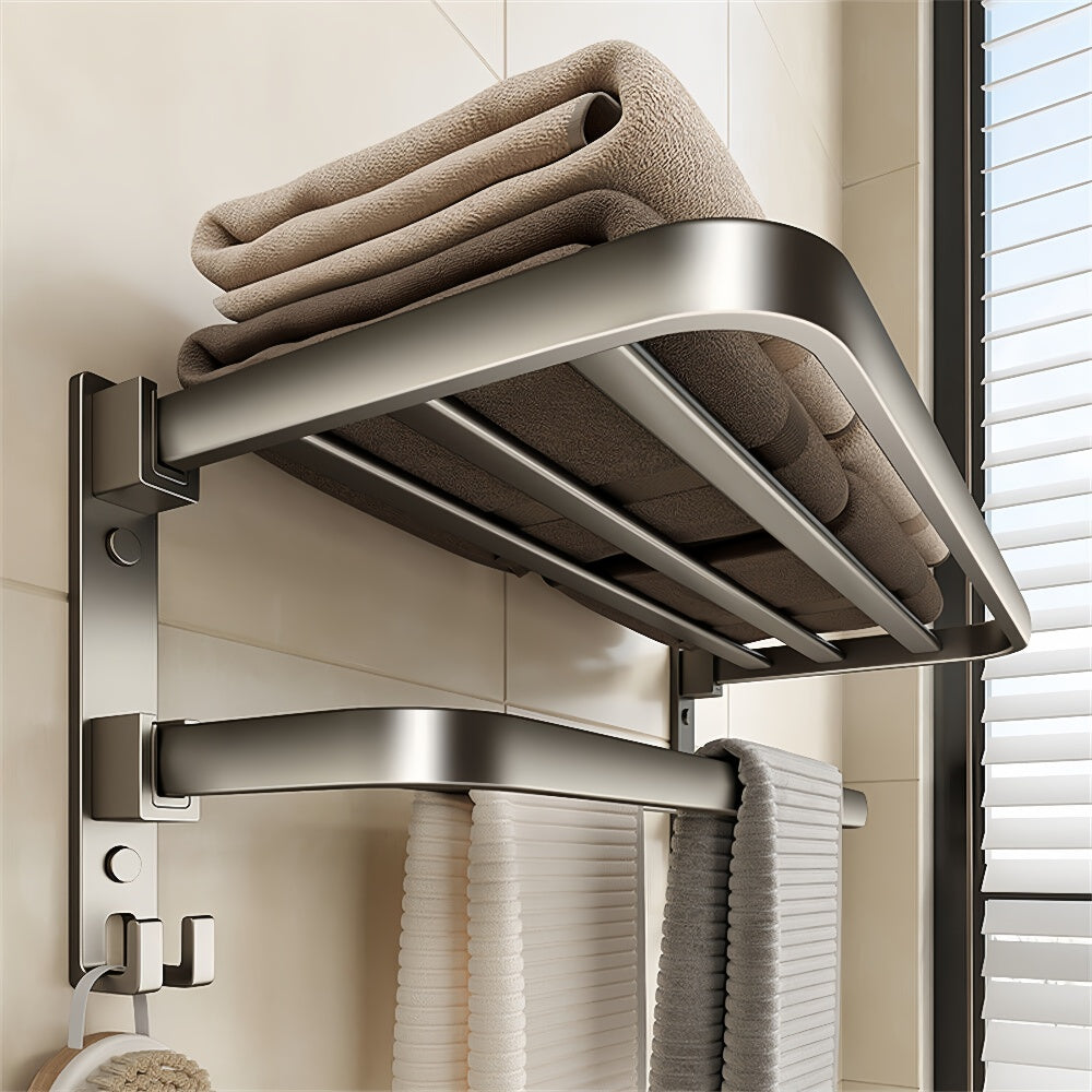 60cm Foldable Wall Mounted Towel Rack