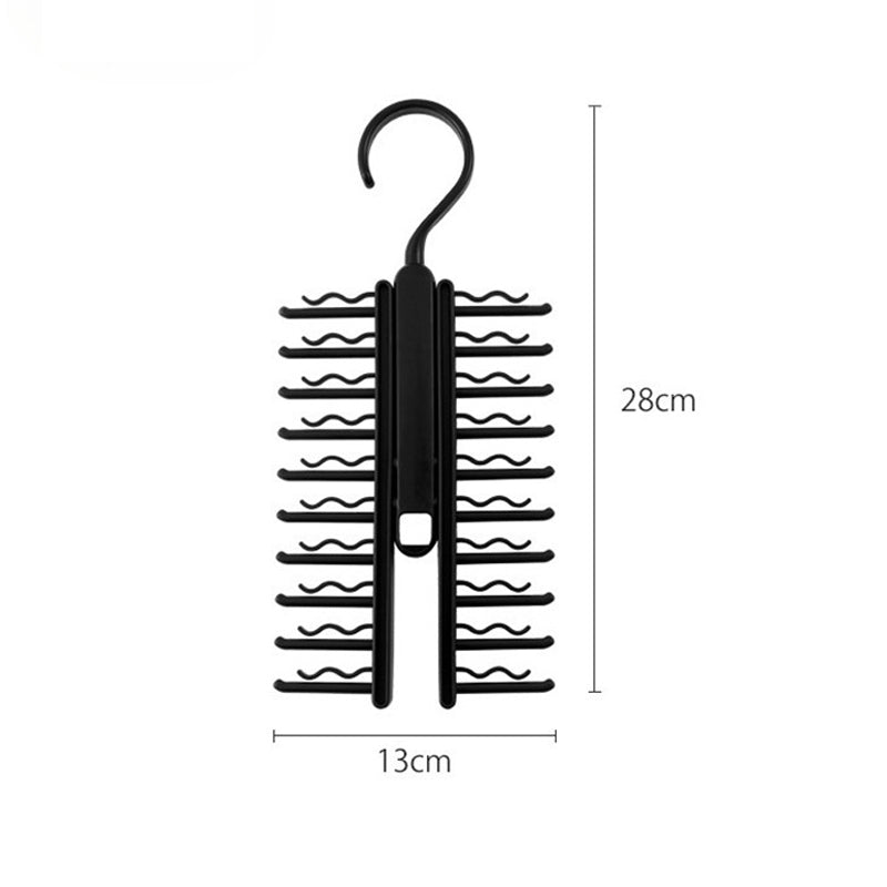 360 Degree Rotating Household Adjustable Tie Storage Rack
