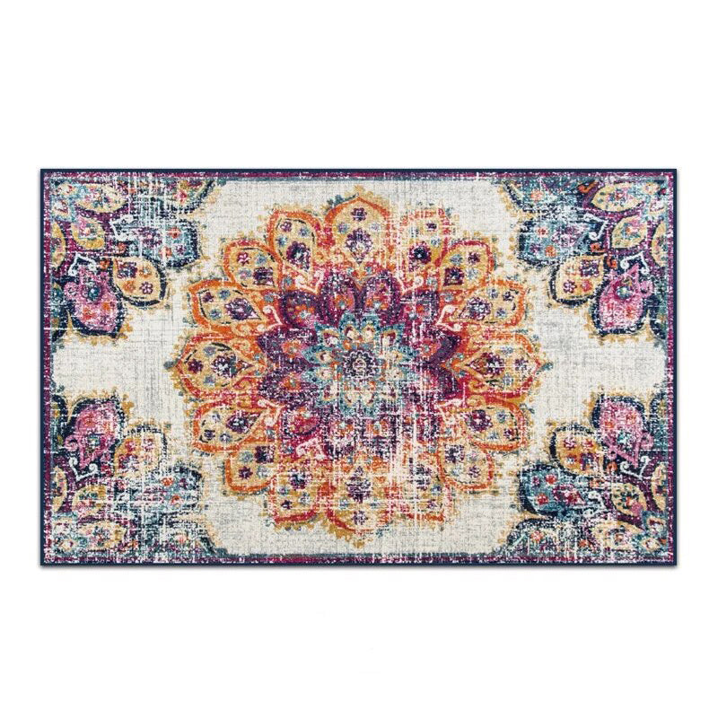 40*60CM Light Luxury Retro Entry Door Carpet Crystal Velvet Floor Mat