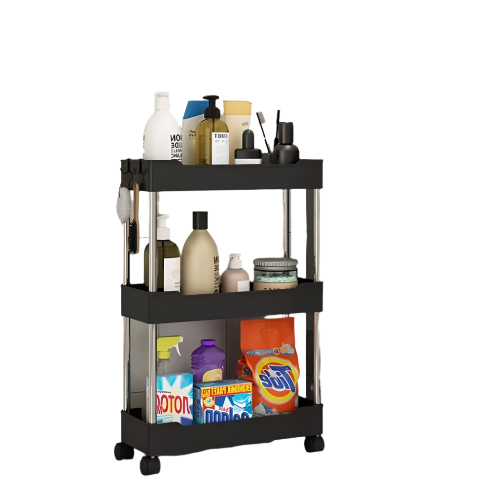 Multi-purpose Portable Bathroom Storage Rack on Wheels