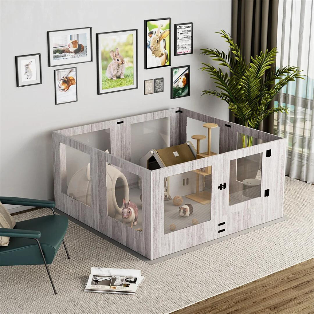 Premium Pet Whelping Box with Waterproof Fertility Pad