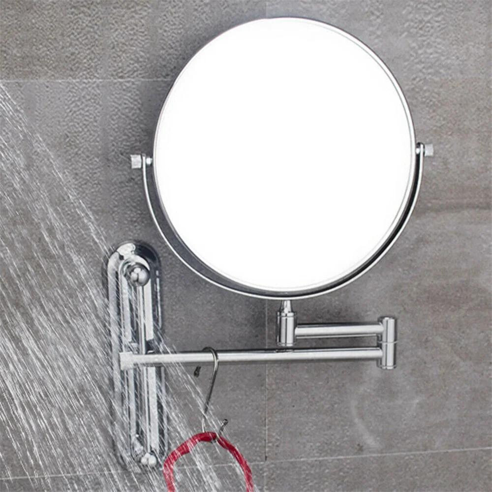 Double-Sided 5X/10X Magnifying Makeup Mirror with Swivel Arm for Optimal Viewing Angle