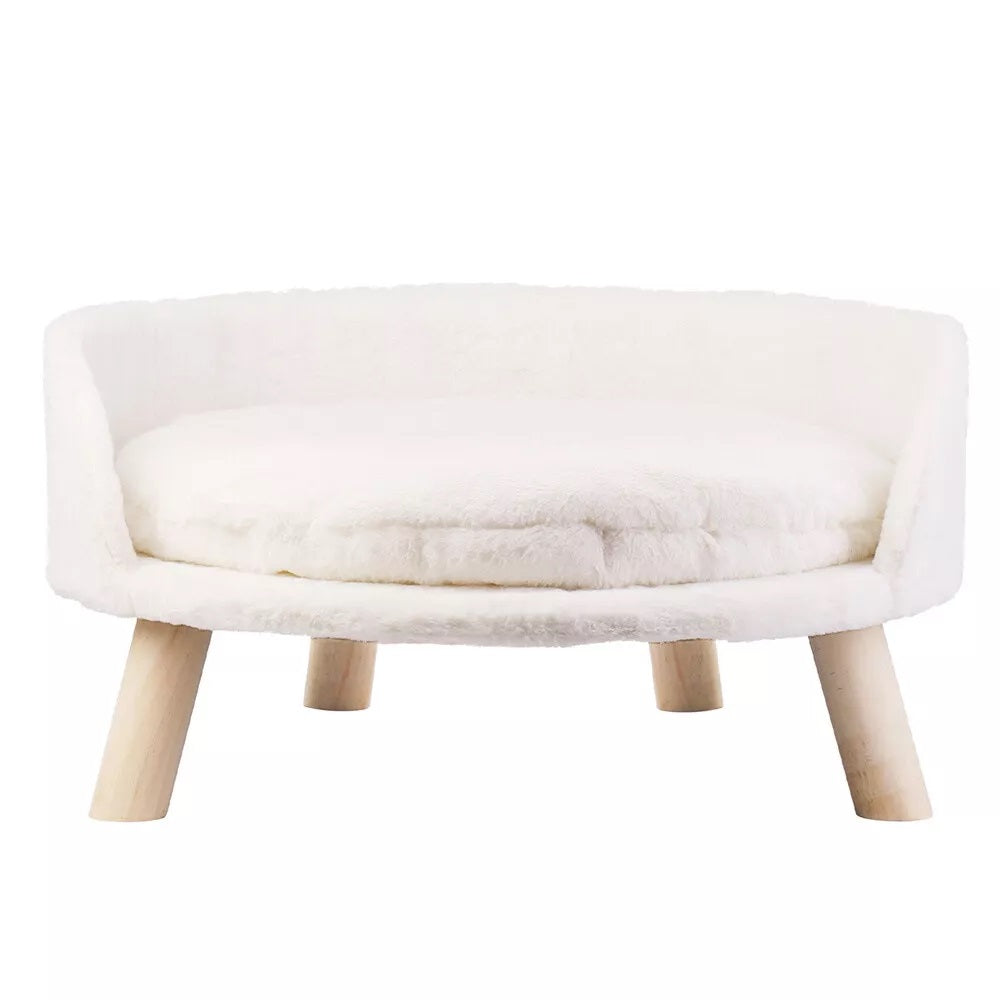 Hansona Pet Sofa Bed – Elevated Raised Cat Chair with Removable Cushion