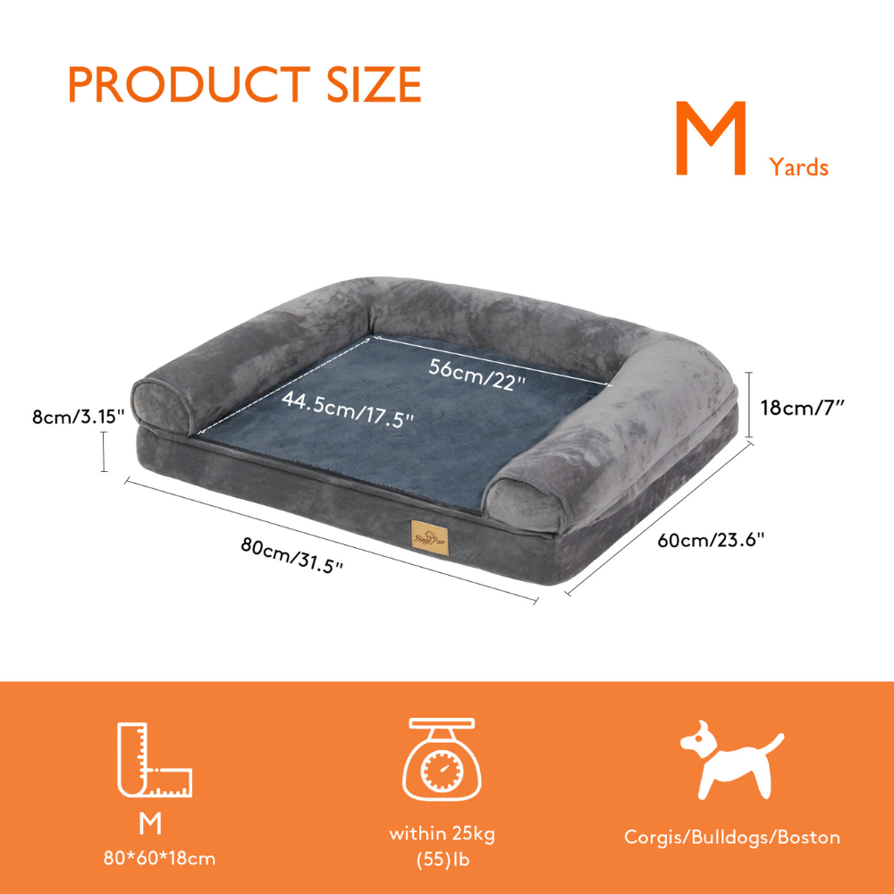 Orthopedic Pet Mattress Couch Sleeping Bed Cushion with Removable Washable Cover
