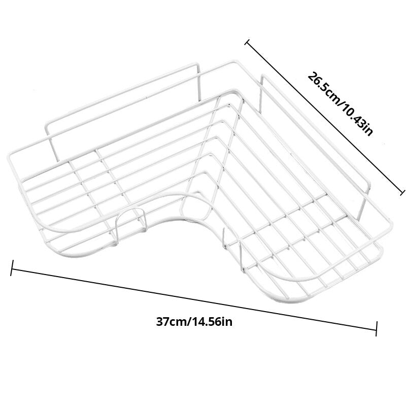 Iron Triangle Rack For Kitchen Bathroom Storage Rack