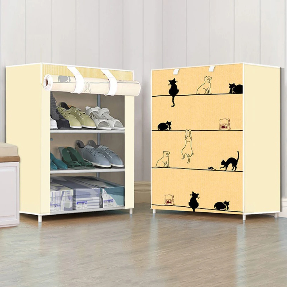 Nonwovens Fabric Dustproof Multilayer Shoes Cabinet Organizer
