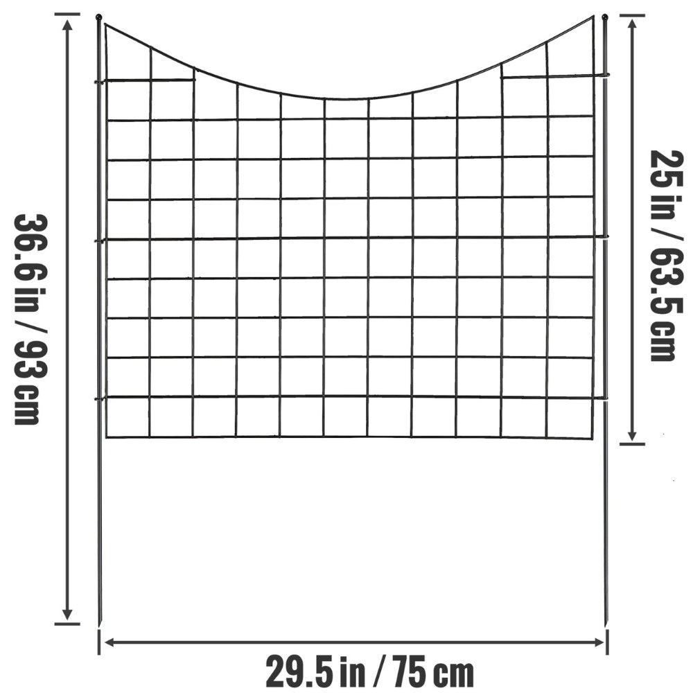 Garden Fence No Dig Fence Animal Barrier Fence Underground Decorative Garden Fencing
