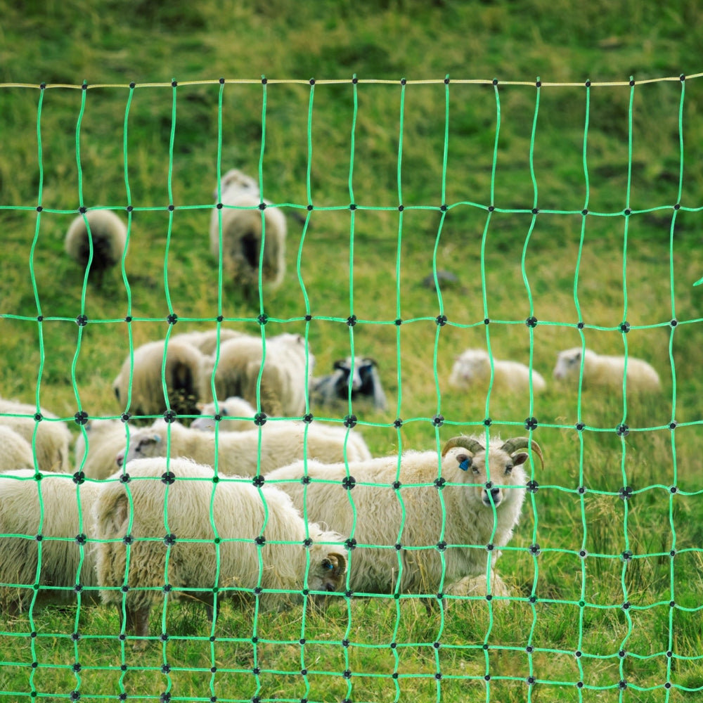 Electric Fence Netting PE Net Fencing with Posts & Double Spiked Stakes