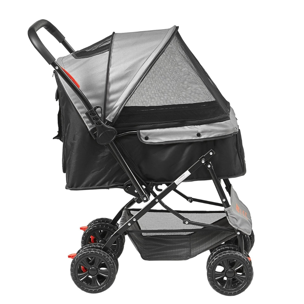4-Wheel Pet Stroller for Dogs and Cats Perfect for Travel Exercise and Everyday Use