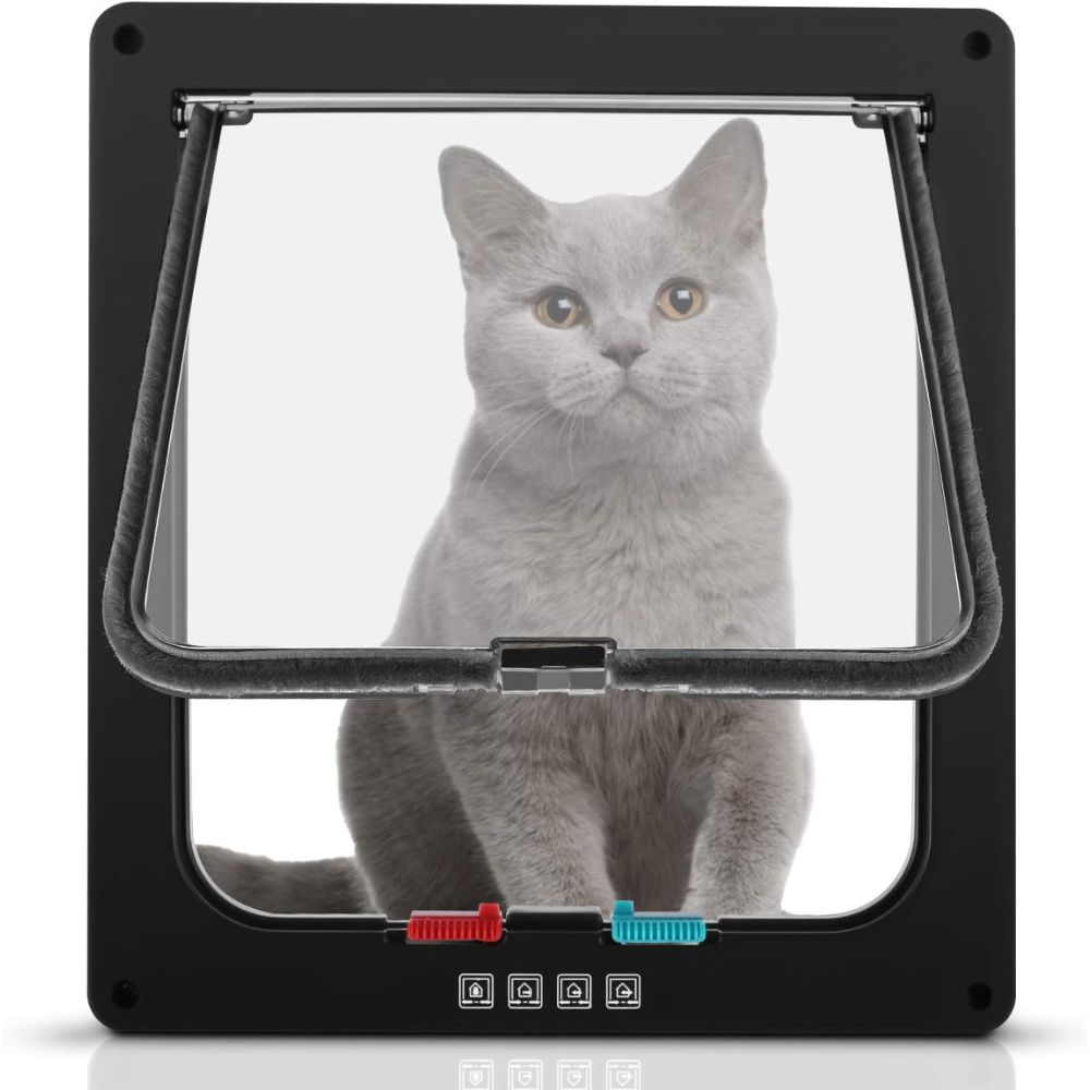 4 Way Lockable Pet Door for Cats and Dogs
