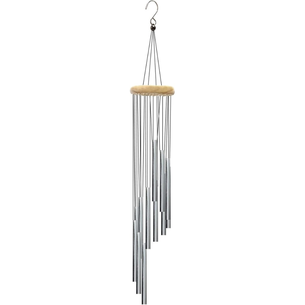 Hansona 12-Tube Aluminum Alloy Wind Chimes with Hook – Elegant Outdoor & Indoor Décor