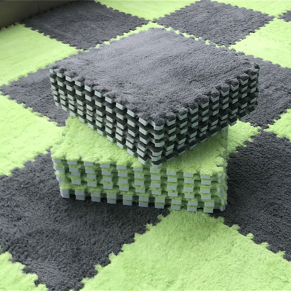 Soft Plush Children's Mat Baby Play Mat Baby Toys Eva Foam Puzzle Carpet