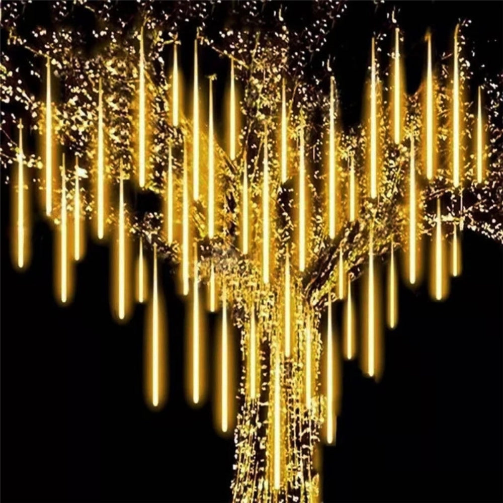Solar LED Meteor Shower Rain Lights Holiday String Lights Waterproof Garden Light