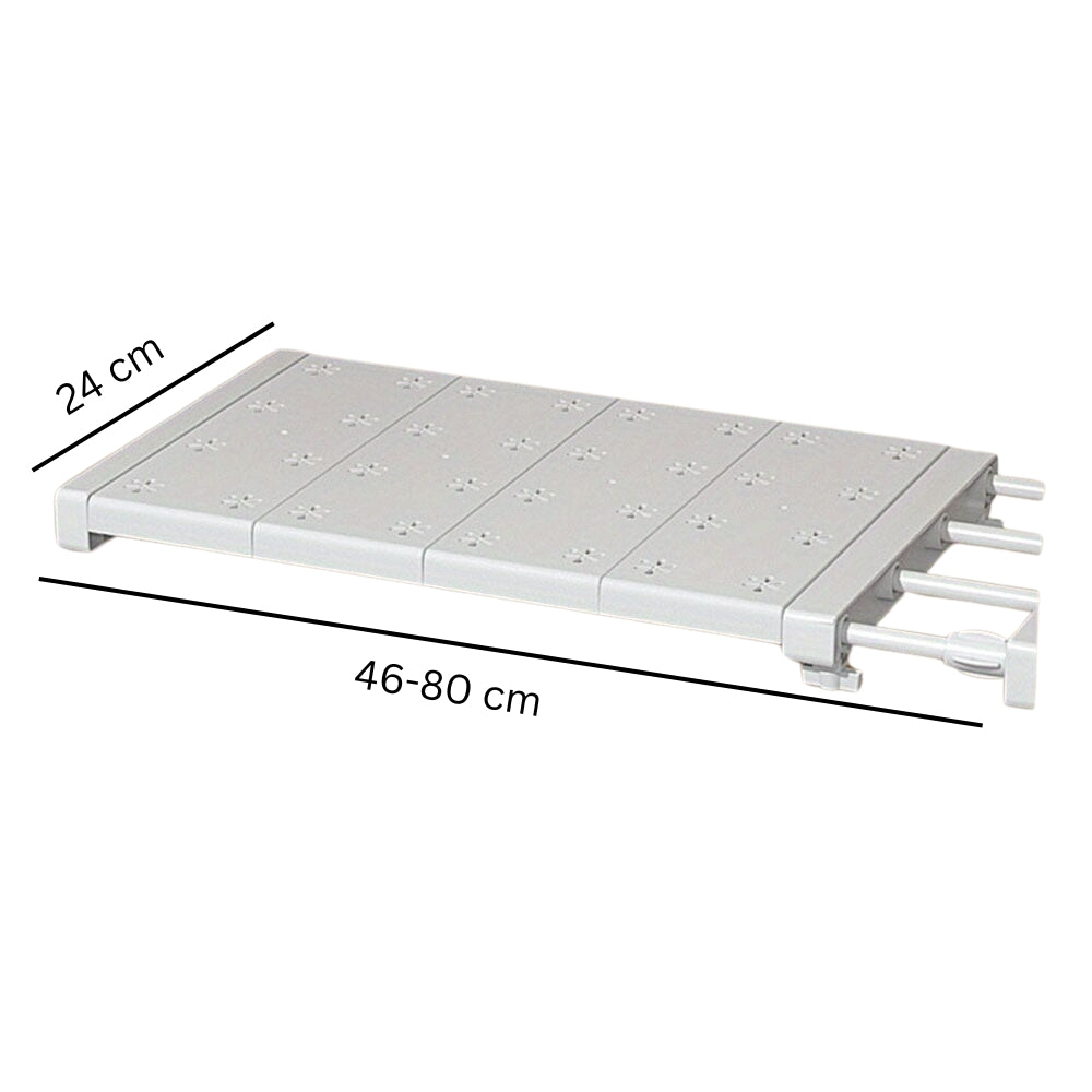 Nail Free Retractable Storage Partition Layers Board for Wardrobe Storage Kitchen and Bathroom Shelf Dormitory Dividers