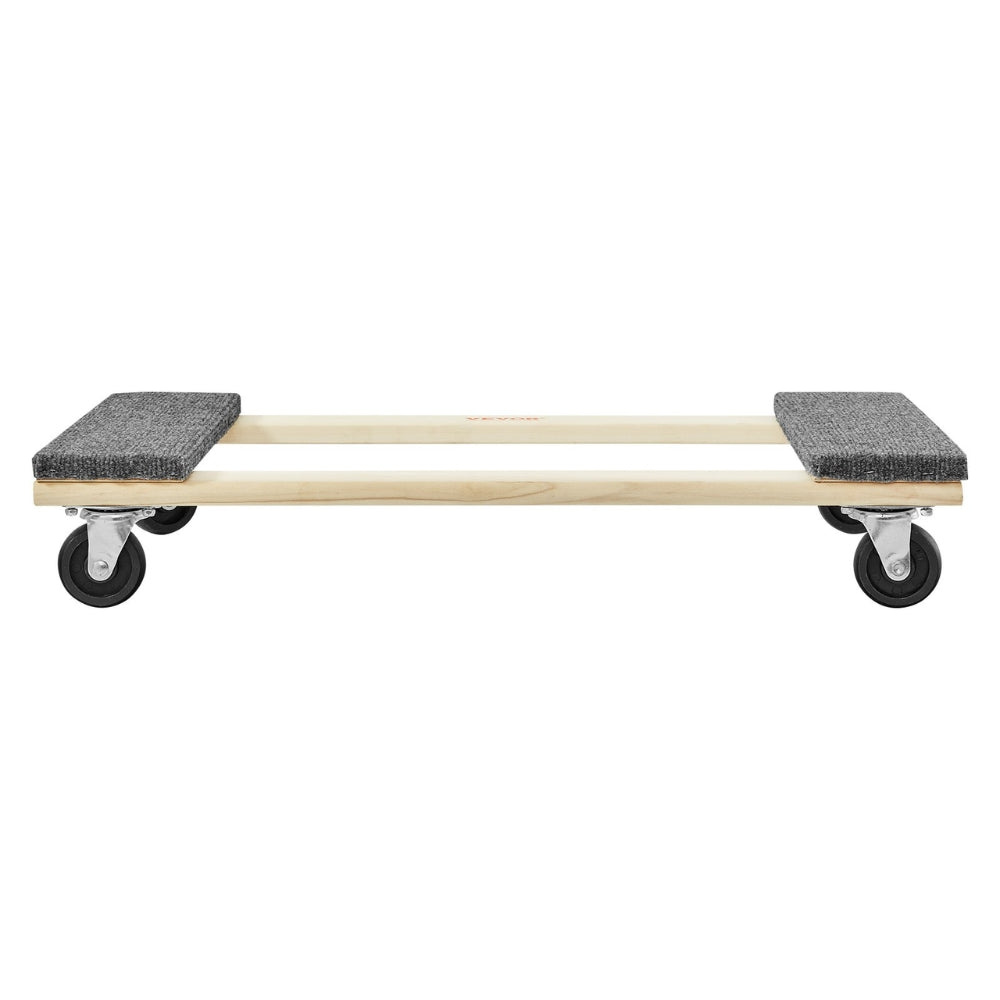 Furniture Moving Pallet Trolley Industrial Machinery Mover with PP Swivel Casters for Transporting Cargo Fridge