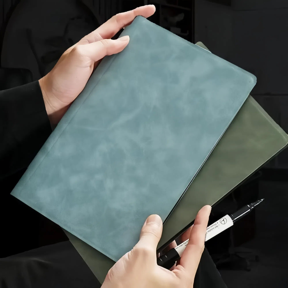 Reusable Whiteboard Notebook Set with Pen, Cloth, and Planner