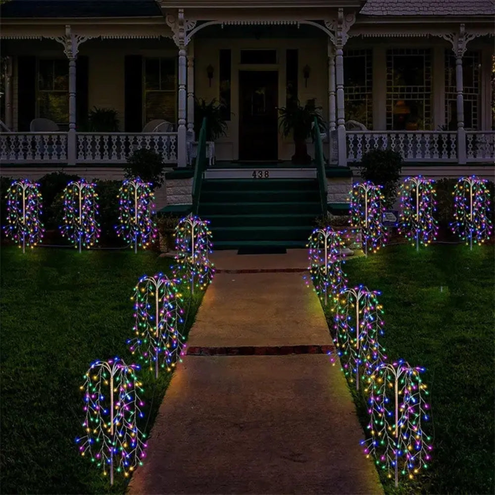 Solar LED String Light Outdoor Solar Artificial Tree Lights Waterproof