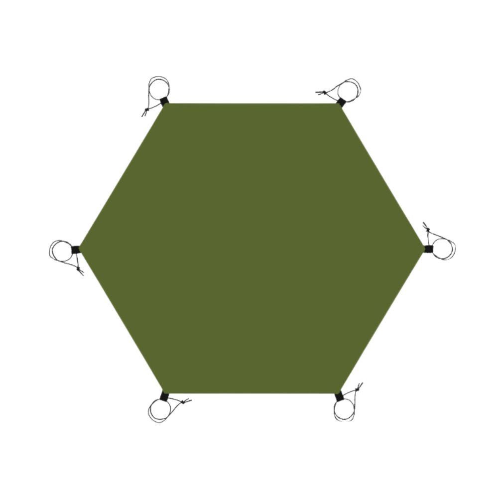 Extra Large Waterproof Hexagon Camping Mat