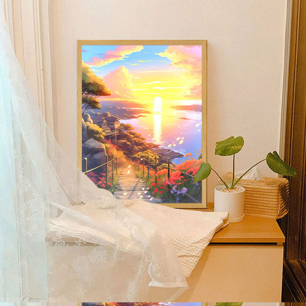 LED Light Painting Comic Style LED Painting Lamp Modern Home Gift
