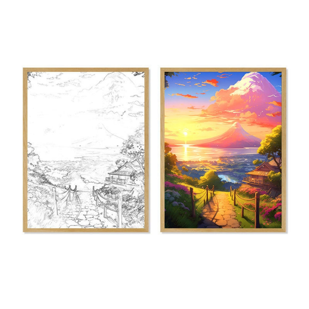 LED Light Painting Comic Style LED Painting Lamp Modern Home Gift
