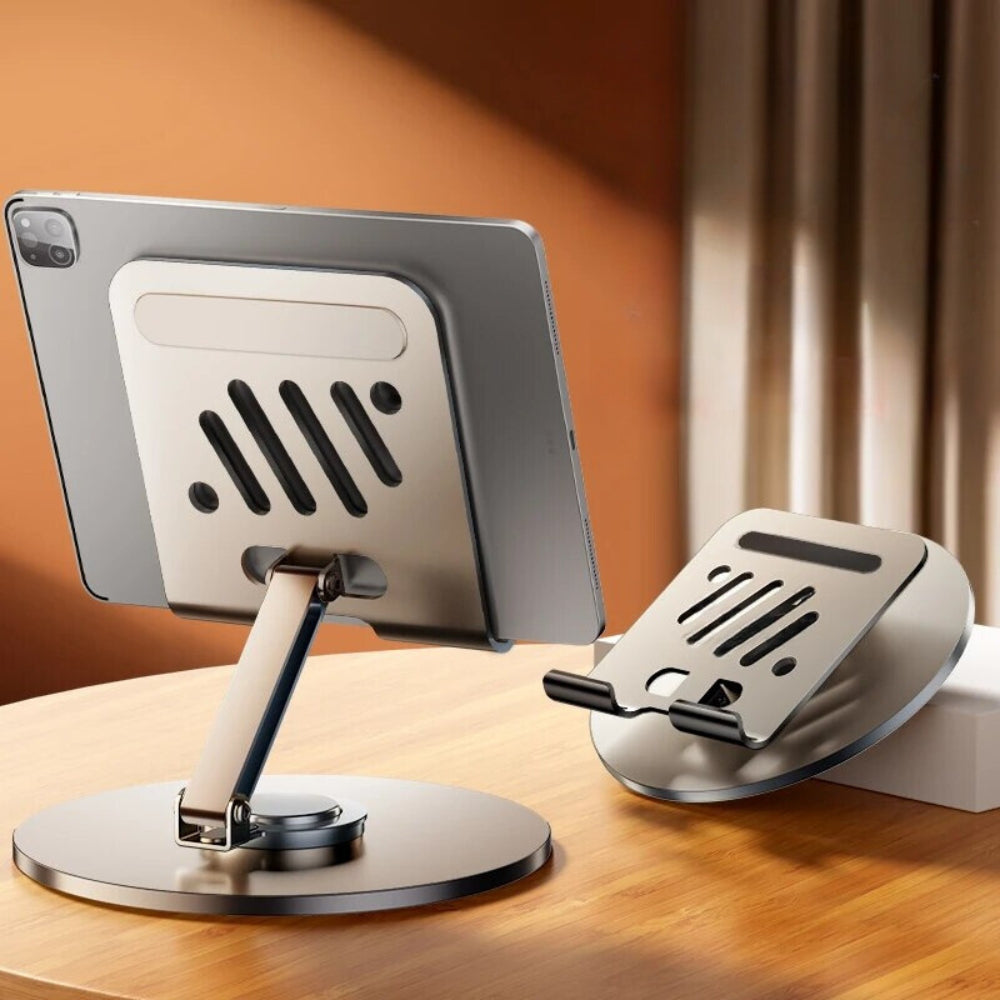 360 Tablet Desk Mobile Phone Holder Stand Foldable Aluminum Tablet Stand