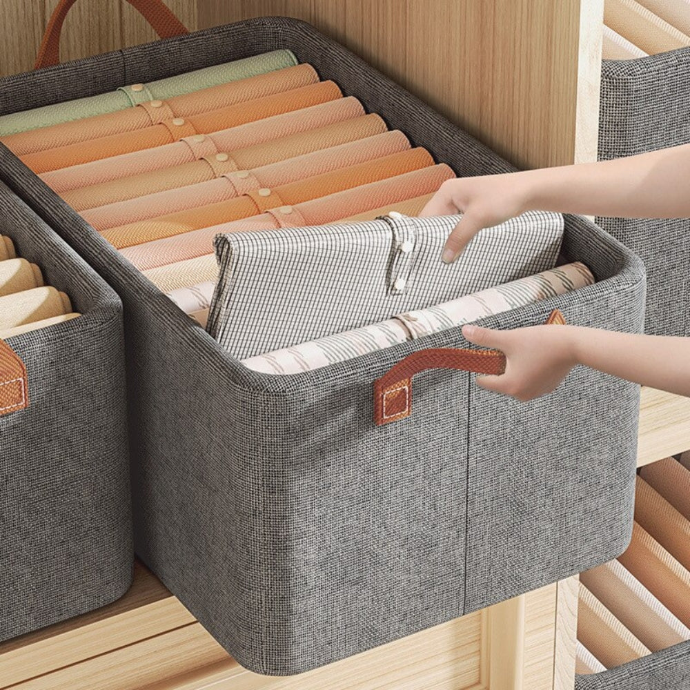Non Woven Fabric Storage Bag Space Saving Dustproof Storage Bag with Handle for Clothes