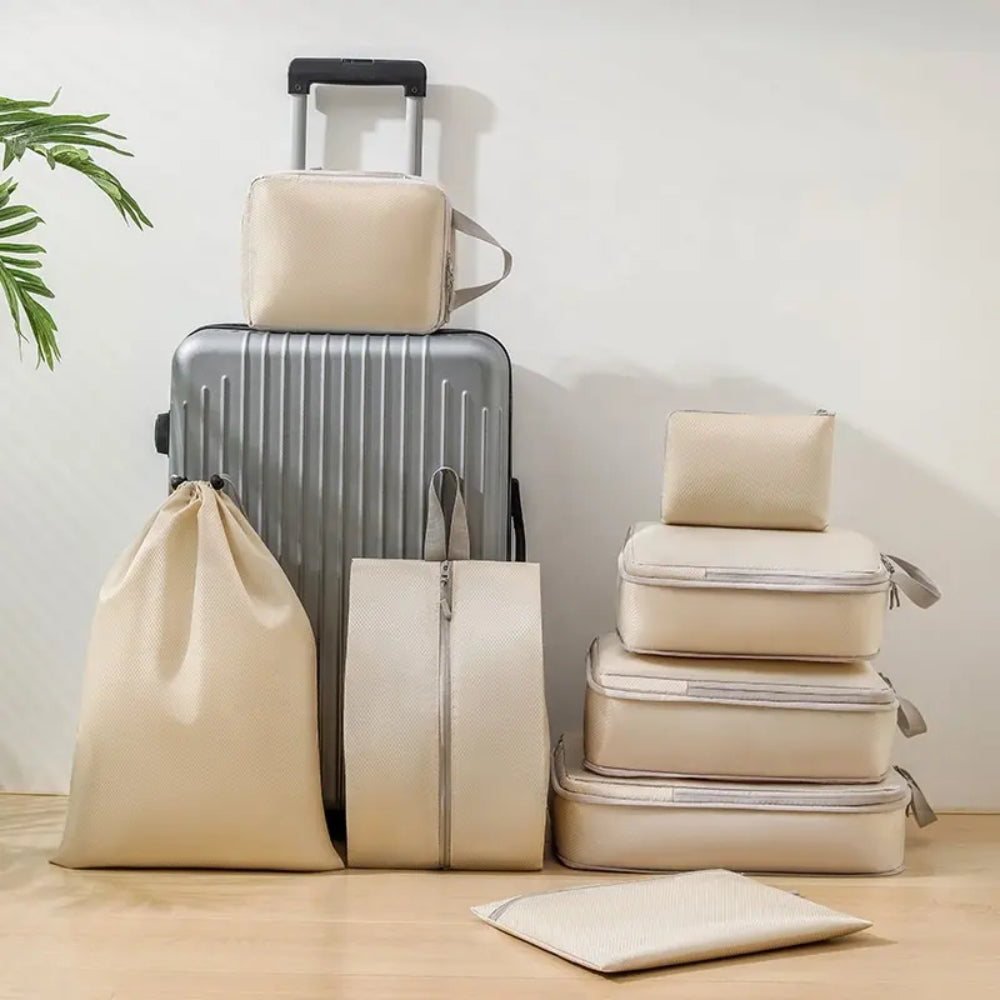 6 Set Compression Packing Travel Storage Bag Cubes Luggage Organizer