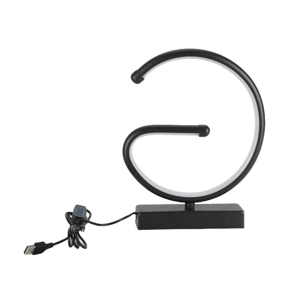 Creative G Shaped USB Lamp Bedroom Desktop Decorative Nightlight