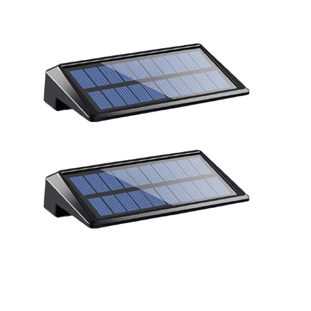 2 Pack Solar Wall Lights LED Solar Fence Outdoor Waterproof Lights