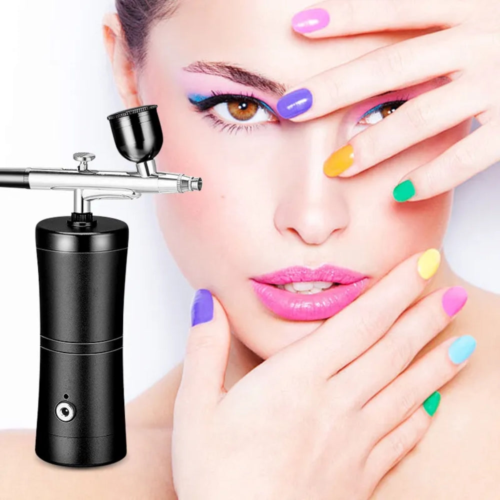 Airbrush Nail Art Paint Spray with Compressor Air Brush Gun Mist Sprayer