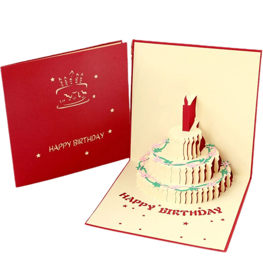 Hansona 3D Light Music Birthday Card Creative Greeting Card
