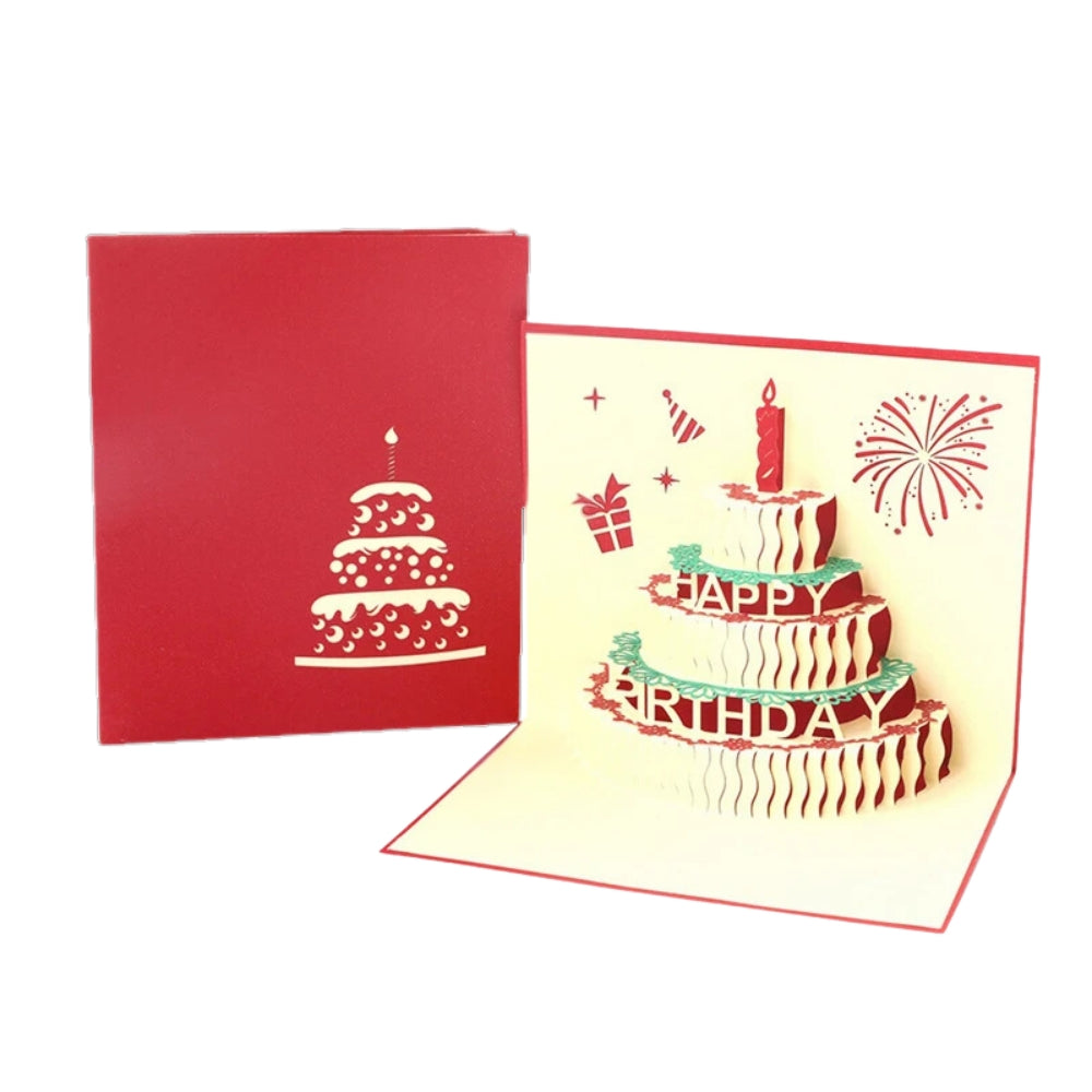 Hansona 3D Light Music Birthday Card Creative Greeting Card