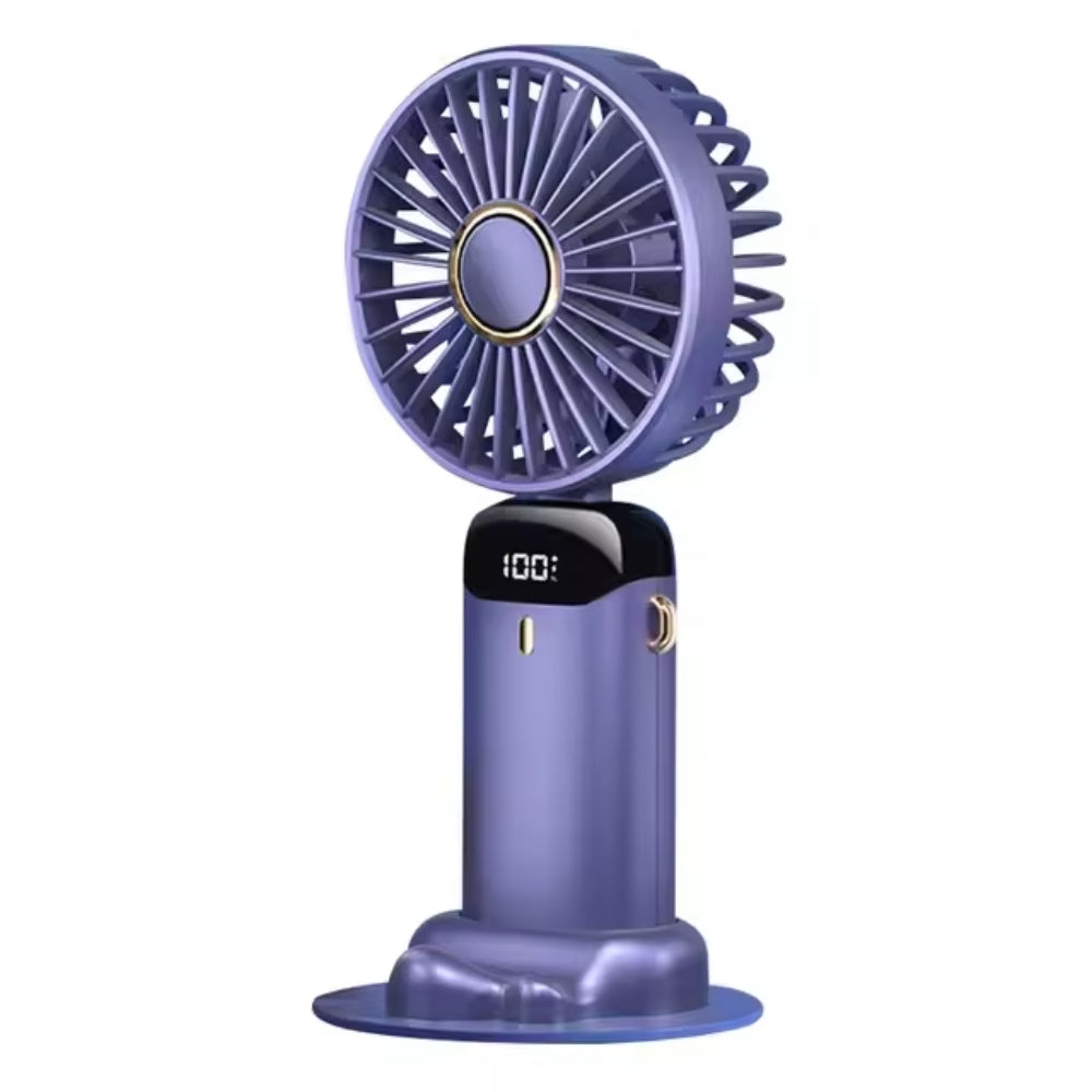 Handheld USB Mini Fan Foldable Portable Neck Hanging Rechargeable Fan