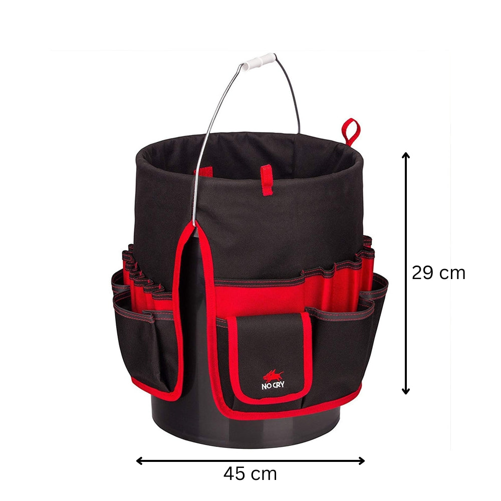 Bucket Organizer Pouch Storage Bag 42 Grids Pocket Gardening Tool Bag Garden Tool Pouch Hand Tool Bag Planting Props Basket