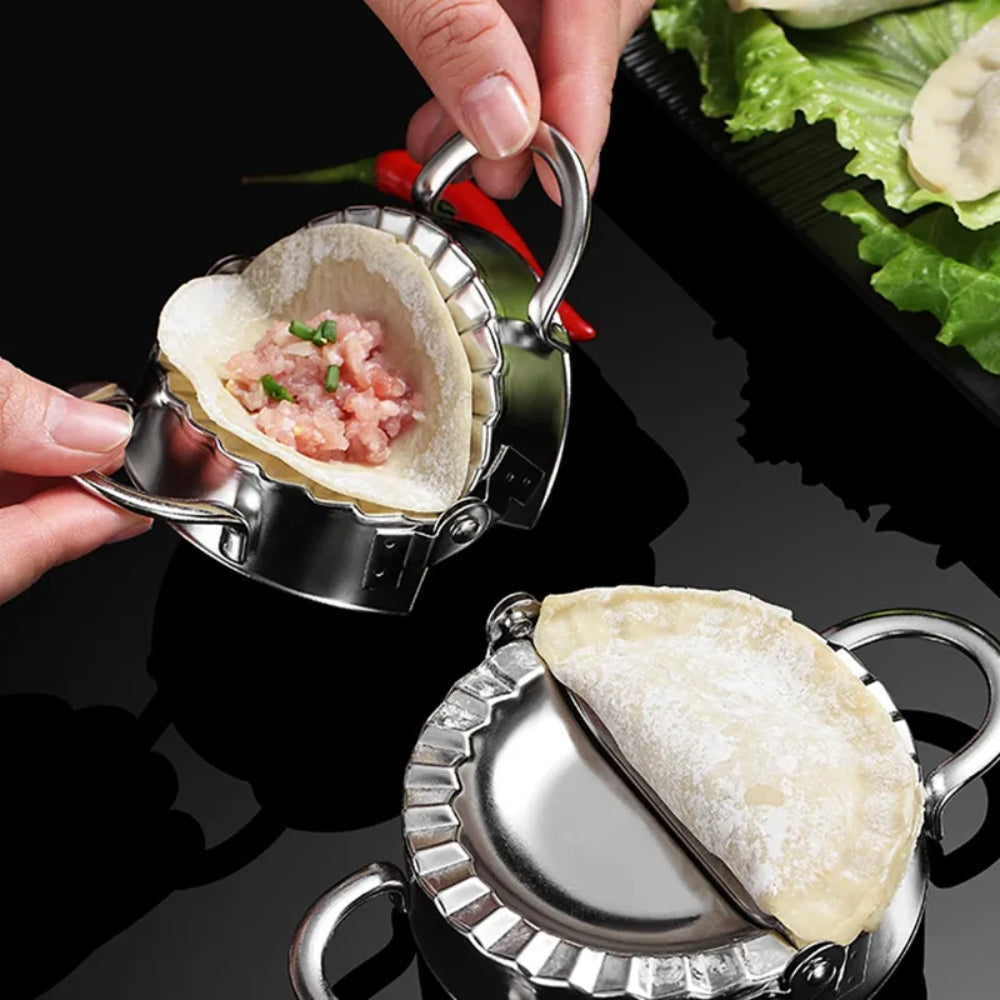 5pcs Dumpling Maker Stainless Steel Dough Press Making Mould