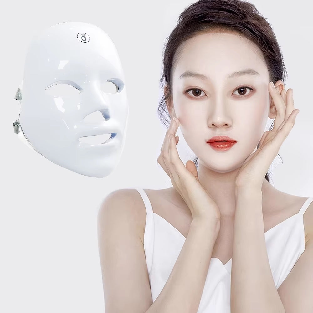 7 Colors LED Rejuvenation Light Therapy Facial Mask